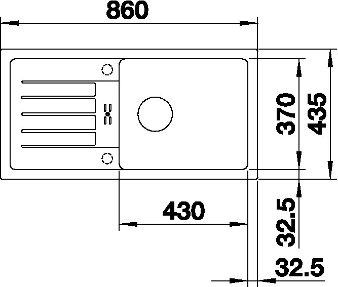 Granitový drez Blanco FAVUM XL 6 S sivá vulkán