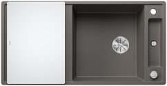 Granitový drez Blanco AXIA III XL 6 S Sivá vulkán, so sklenenou krájacou doskou Granitový drez Blanco AXIA III XL 6 S Sivá vulkán, so sklenenou krájacou doskou