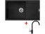 Set Sinks Ultima 860 XXL Pureblack + Vitalia GR