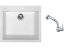Set Sinks CUBE 560 Milk + baterie Sinks MIX 3 S Chrom