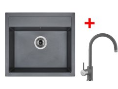 Set Sinks Solo 560 Titanium + Vitalia GR Set Sinks Solo 560 Titanium + Vitalia GR