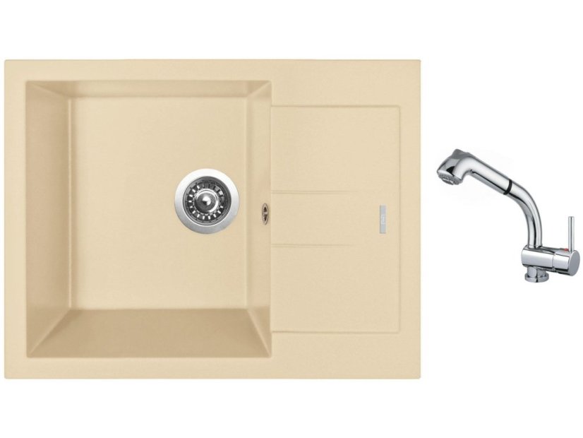 Set Sinks AMANDA 650 Sahara + baterie Sinks MIX 3 S Chrom