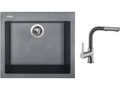 Set Sinks CUBE 560 Titanium + batéria Sinks ENIGMA S Titanium Set Sinks CUBE 560 Titanium + batéria Sinks ENIGMA S Titanium