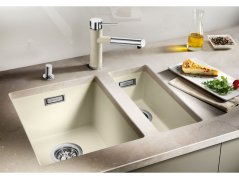 Granitový dřez Blanco SUBLINE 320-U Silgranit tartufo s táhlem
