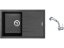 Set Sinks BEST 780 Metalblack + baterie Sinks MIX 3 S Chrom