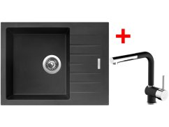Set Sinks Perfecto 650 Pureblack + Mix 3 P GR N6 Set Sinks Perfecto 650 Pureblack + Mix 3 P GR N6