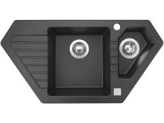 Set Sinks BRAVO 850.1 Granblack + batéria Sinks MIX 35 P chróm