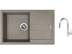 Set Sinks AMANDA 780 Truffle + batéria Sinks MIX 35 P chróm Set Sinks AMANDA 780 Truffle + batéria Sinks MIX 35 P chróm
