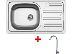 Sinks CLASSIC 760 + ELASTA nerez/šedá Sinks CLASSIC 760 + ELASTA nerez/šedá