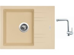 Set Sinks LINEA 600 N Sahara + batéria Sinks MIX 3 chróm Set Sinks LINEA 600 N Sahara + batéria Sinks MIX 3 chróm