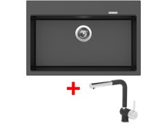 Set Sinks Maximo 780 Metalblack + Mix 3 P GR Set Sinks Maximo 780 Metalblack + Mix 3 P GR