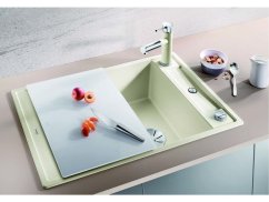 Granitový drez Blanco AXIA III 45 S InFino tartufo drez vpravo s excentrom prísluš. sklo Granitový drez Blanco AXIA III 45 S InFino tartufo drez vpravo s excentrom prísluš. sklo
