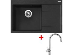 Set Sinks RIM 780 L Granblack + Vitalia Set Sinks RIM 780 L Granblack + Vitalia