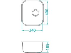 Kuchyňský dřez Alveus VARIANT 40
