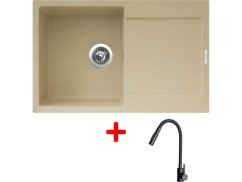 Sinks ULTIMA 790 Sahara + ELASTA S černá matná
