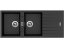 Granitový dřez Sinks PERFECTO 1160 DUO Metalblack