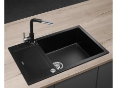 Granitový dřez Concept DG05L60bc Linea Černý - 2