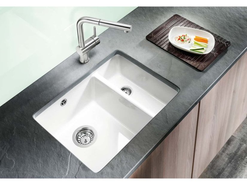 Blanco SUBLINE 350/150 U Keramika basalt s táhlem dřez vlevo