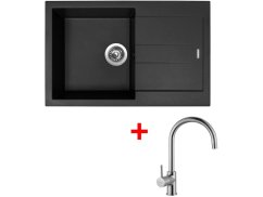 Set Sinks Amanda 780 Pureblack +Vitalia Set Sinks Amanda 780 Pureblack +Vitalia