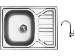 Set Sinks OKIO 650 V leštěný + baterie Sinks MIX 35 chrom Set Sinks OKIO 650 V leštěný + baterie Sinks MIX 35 chrom