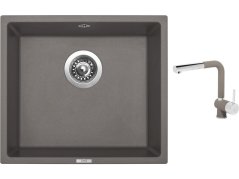 Set Sinks FRAME 457 Truffle + batéria Sinks MIX 3 P Truffle