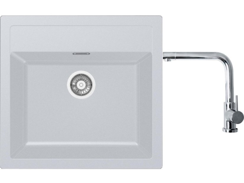 Set Franke SID 610 Tectonite Biela + batéria Franke FN 0143 Chróm