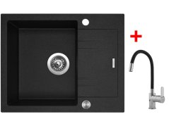 Set Sinks Linea 600 XC Granblack + Flexia Set Sinks Linea 600 XC Granblack + Flexia