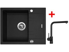 Sinks LINEA 600 XC Granblack + Elka čierná matná Sinks LINEA 600 XC Granblack + Elka čierná matná