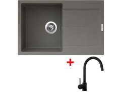 Sinks ULTIMA 790 Truffle + Vitalia čierná matná Sinks ULTIMA 790 Truffle + Vitalia čierná matná