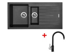 Set Sinks Perfecto 1000.1 Metalblack + Vitalia GR Set Sinks Perfecto 1000.1 Metalblack + Vitalia GR
