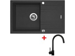 Sinks LINEA 780 XC Granblack + Vitalia čierná matná Sinks LINEA 780 XC Granblack + Vitalia čierná matná