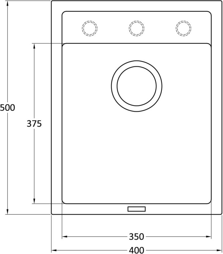 Set Sinks Classic 400 Granblack + Mix 3 P GR