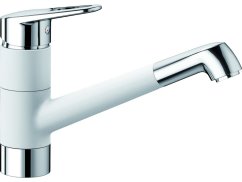 Dřezová baterie Blanco NOTIS HD Silgranit-look dvoubarevná bílá/chrom