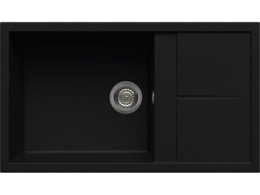Granitový drez Elleci Unico 410 Full black G40