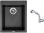 Set Sinks CUBE 410 Metalblack + baterie Sinks MIX 3 S Chrom