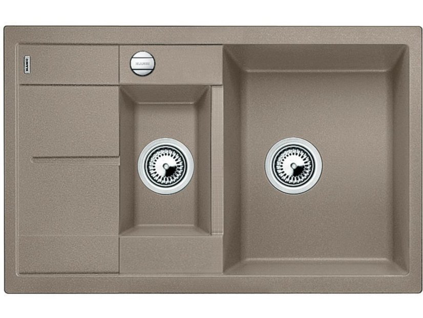 Granitový dřez Blanco METRA 6 S Compact Silgranit tartufo oboustranné provedení s excentre