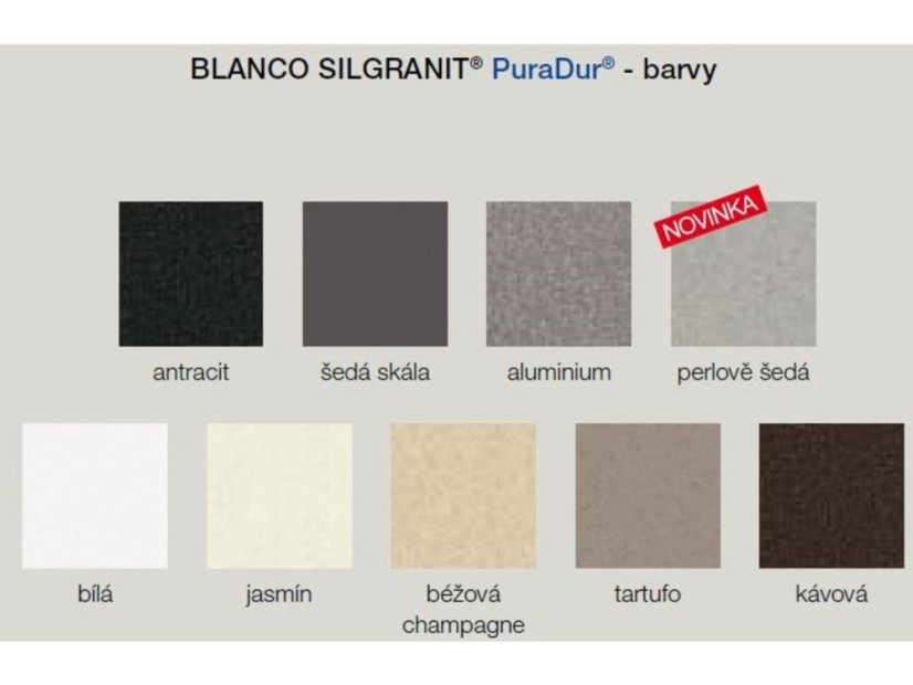 Granitový dřez Blanco ZIA 5 S Bílá s excentrem