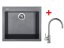 Set Sinks Cube 560 Titanium + Vitalia - 1