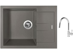 Set Sinks AMANDA 650 Truffle + batéria Sinks MIX 35 P chróm