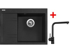 Set Sinks RIM 650 P Granblack + Elka černá matná Set Sinks RIM 650 P Granblack + Elka černá matná