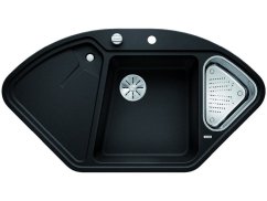 Granitový drez Blanco DELTA II InFino antracit s excentrom