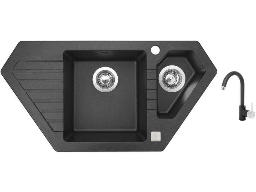 Set Sinks BRAVO 850.1 Granblack + batéria Sinks MIX 35 Granblack