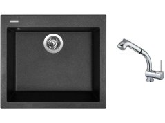 Set Sinks CUBE 560 Granblack + batéria Sinks MIX 3 S Chróm Set Sinks CUBE 560 Granblack + batéria Sinks MIX 3 S Chróm