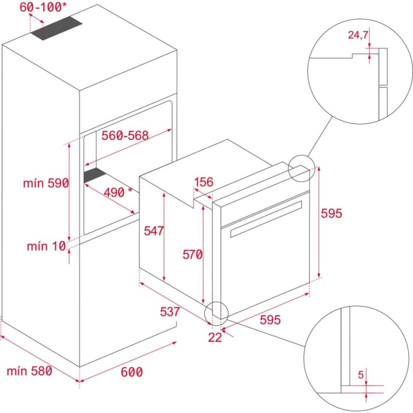 Vstavaná rúra Teka HSB 645 S - 1