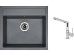 Set Sinks SOLO 560 Titanium + baterie Sinks MIX 350 P chrom Set Sinks SOLO 560 Titanium + baterie Sinks MIX 350 P chrom