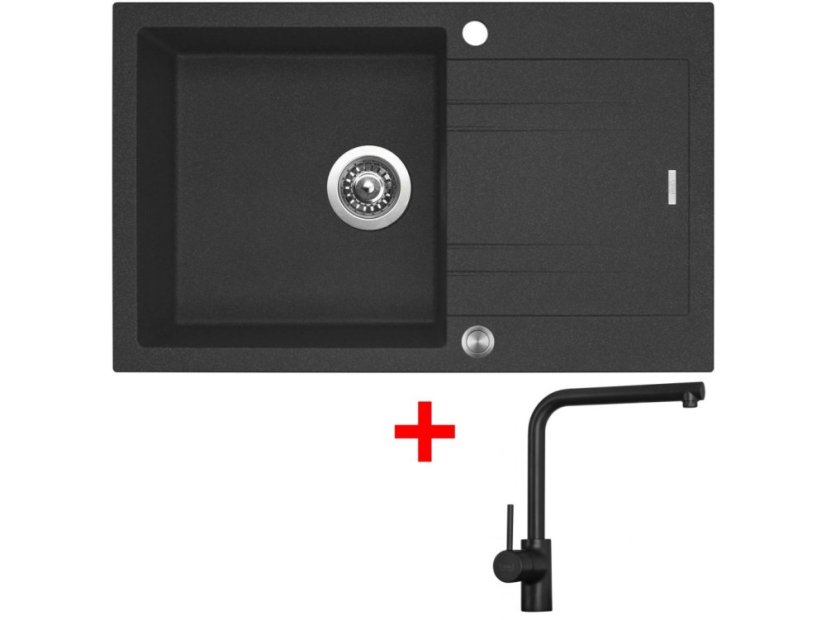 Sinks LINEA 780 XC Granblack + Elka černá matná