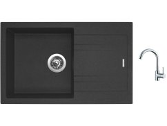 Set Sinks LINEA 780 N Granblack + batéria Sinks MIX 35 chróm Set Sinks LINEA 780 N Granblack + batéria Sinks MIX 35 chróm