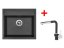 Set Sinks SOLO 560 Metalblack + Mix 3 P GR