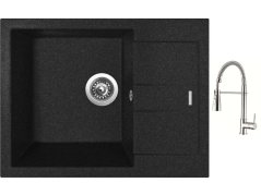 Set Sinks AMANDA 650 Granblack + batéria Sinks MIX 35 PROF S chróm Set Sinks AMANDA 650 Granblack + batéria Sinks MIX 35 PROF S chróm