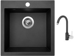 Set Sinks VIVA 455 Metalblack + baterie Sinks MIX 35 Metalblack Set Sinks VIVA 455 Metalblack + baterie Sinks MIX 35 Metalblack